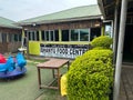 Entrance to the Ishanyu Food Centre restaurant, serving local food with a buffet