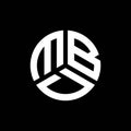 MBD letter logo design on black background. MBD creative initials letter logo concept. MBD letter design Royalty Free Stock Photo
