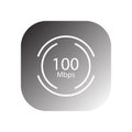 mbps speedometer icon vector