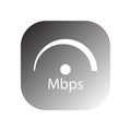 mbps speedometer icon vector Royalty Free Stock Photo