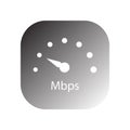 mbps speedometer icon vector Royalty Free Stock Photo