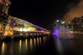 MBS light show Singapore Royalty Free Stock Photo