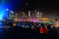 MBS light show Singapore Royalty Free Stock Photo