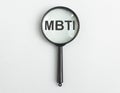 MBTI acronym. Socionics personality test concept