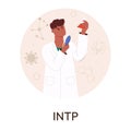 MBTI person types concept. Socionics mbti. Personality test. Flat vector illustration