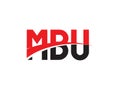 MBU Letter Initial Logo Design