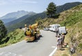 Mc Cain Caravan in Pyrenees Mountains - Tour de France 2015