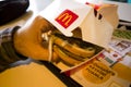 Mc donalds big mac menu closer shots Royalty Free Stock Photo