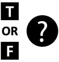 Mc question Isolated Vector Icon which can easily modify or edit Royalty Free Stock Photo