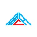 MCA letter logo creative design with vector graphic, MCA simple and modern logo in triangle shape Royalty Free Stock Photo