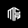 MCA logo MCA icon MCA monogram MCA letter minimalist Circle flat Unique modern abstract logo design Royalty Free Stock Photo