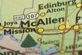 McAllen, Texas on map