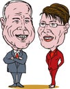 McCain and Palin Royalty Free Stock Photo