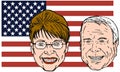 Mccain and Sarah Palin Royalty Free Stock Photo