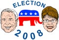 McCain and Sarah Palin Royalty Free Stock Photo