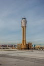 Mccarran airport and las vegas skyline in nevada desert Royalty Free Stock Photo