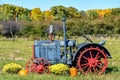 McCormick Deering 10-20 Vintage Tractor Fall Display Royalty Free Stock Photo