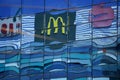 McDonald`s logo in Bucharest