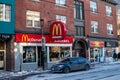 McDonald`s Restaurant on Elgin Street in Ottawa