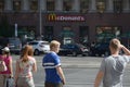 McDonald`s Restaurant in Pavlovskaya square 6 in Kharkov, Ukraine