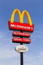 McDonald`s restaurant sign Royalty Free Stock Photo