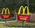 McDonald's Restaurant Exterior, Fast Food