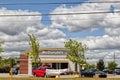 McDonalds front facade and VIP now hiring banner