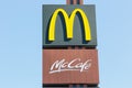 McDonalds Logo sign McDonald`s McCafe Cafe Restaurant Mc Donald`s Mc Donalds Stuttgart