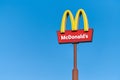 McDonalds roadside cafe logo, copy space