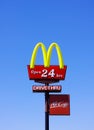 McDonalds sign Royalty Free Stock Photo