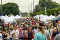 2019 McDonough, Georgia Geranium Festival - Crowded Market