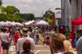 2019 McDonough, Georgia Geranium Festival - Large Crowds Shop the Vendor Stalls