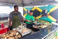 2019 McDonough, Georgia Geranium Festival - Grilling Jamaican Food