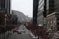 McGill College Avenue, Downtown Montreal, Quebec, Royalty Free Stock Photo