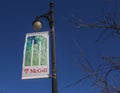 Banner on the Campus of McGill University in Montreal, Canada