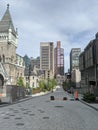 McGill University McTavish avenue in a bright day