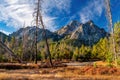 McGowan Mountain in the Sawtooths of Idaho Royalty Free Stock Photo