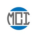 MCI letter logo design on white background. MCI creative initials circle logo concept. MCI letter design Royalty Free Stock Photo