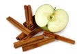 Mcintosh apples and cinnamon Royalty Free Stock Photo