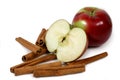 Mcintosh apples and cinnamon Royalty Free Stock Photo