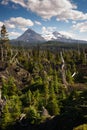 McKenzie Pass Lava Fields Three Sisters Little Brother Mountains