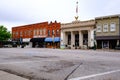 McKinney, Texas / USA - April 5, 2020: Historic Downtown McKinney during COVID-19 lockdown