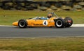 McLaren racing car at speed