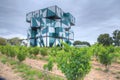 MCLAREN VALE, AUSTRALIA, JANUARY 5, 2020: d\'Arenberg Cube situated at a vineyard at Mclaren Vale, Australia Royalty Free Stock Photo