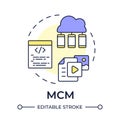 MCM multi color concept icon Royalty Free Stock Photo