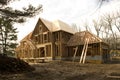 McMansion house under construction Royalty Free Stock Photo
