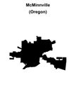 McMinnville outline map Royalty Free Stock Photo