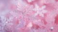 mcro snowflakes pink A macro shot