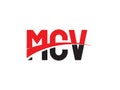 MCV Letter Initial Logo Design Royalty Free Stock Photo