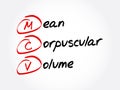 MCV - Mean Corpuscular Volume acronym